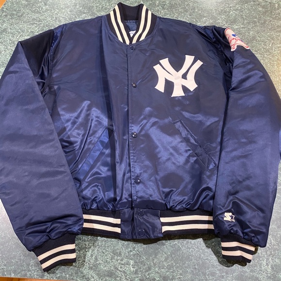 yankees satin starter jacket